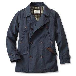 Orvis Men's Wax Cloth Pea Coat
